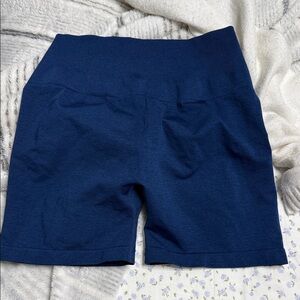 High Waist Navy Blue Women's Shorts